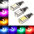 T15 Parking Light 45SMD W16W LED Light Crystal Light Contact Park Lamp Bulbs for Car Motorcycle White Yellow Red. 
