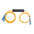 PLC Splitter SC APC 1X2 PLC Singlemode Fiber Optical Splitter SC/UPC PCL Splitter Internal Computer Cable Sleeve. 