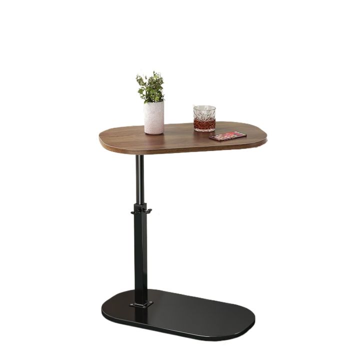 Space-Efficient Adjustable Height C Shaped Side Table – Ideal Sofa and Bed End Table for Apartments, Dorms, Offices and Minimalist Home Setup