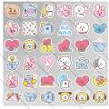 KPOP BTS sticker bt21 stickers bangtan boys bts uncut stickers ( but 4 get 1 free). 