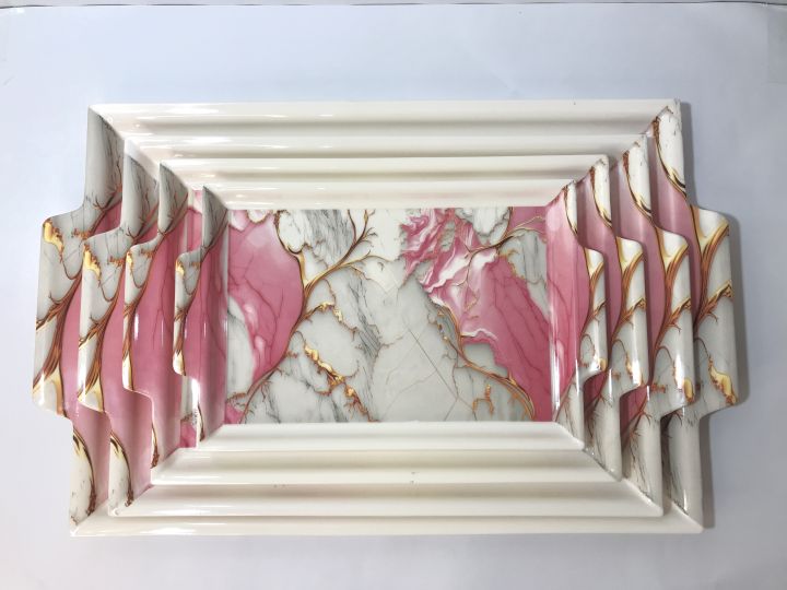 Melamine%20Serving%20Tray%20Set%20Pack%20of%204%20,%20Coffee,%20Food,%20Home%20Decoration%20T%20-%20Image%202