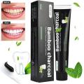 Charcol Bamboo - Teeth Whitening Toothpaste | Natural Black Mint Flavor. 