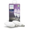 Philips Hue (bundle of 2) E14 colour smart bulb 6.5 watt. 