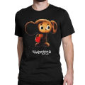 Cheburashka USSR Cartoon Character T Shirt Men Women Kawaii Retro Style T-Shirt Round Collar Tees Short Sleeve Clothes Summer. 
