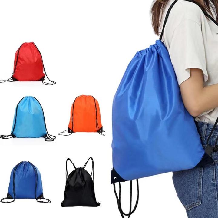 Waterproof Sports Gym Bag Drawstring Sack Outdoor Travel Backpack Shopping Bags Swimming Basketball Yoga Bags