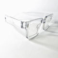 White Transparent Square Glasses For Men & Women. 