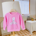 Children's Cartoon Turtleneck Sweater Spring and Autumn Girls' Crewneck Long Sleeve Base Shirt Men's Baby T-shirt Children's Clothing. 