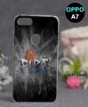 Oppo A7 Bcak Cover - Fire Cover. 