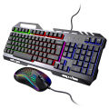 Cross-Border Hot Sale Gaming Keyboard Mouse Suit Desktop Computer Wired E-Sports Keyboard. 