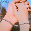 Magnetic Broken Heart Love Bracelet for Men and Women - 2pcs/Set Pair of Cuba Style Magnetic Chain Bracelet for Couples - Bracelet for Couples. 