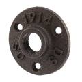 1/2 inch Black Cast Iron Pipe Fittings Floor Flange BSP Threaded. 