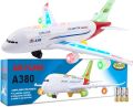 Airbus A380 Airplane Toy for Kids with Flashing Lights and Music, Cell Operated Aeroplane with High Quality. 