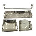 Stainless Steel Bathroom Accessory Set. 