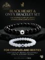 Korean Beaded Bracelet with Mini Heart Charm – Cute Handmade Fashion Jewelry for Girls & Women. 
