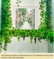 Pack of 1 artificial garland green leaf bail 6.9 ft natural look for decoration artificial flowers. 