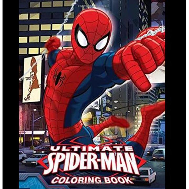 Coloring Book Spider man Super Hero Color & Painting Activity For Kids