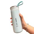 Glass Water Bottle 400ml – Vacuum Insulated, Leakproof & Durable – Ideal for School, Gym & Office – Trendy Hydration Bottle for Boys & Girls. 
