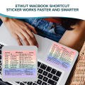Windows Keyboard Reference Shortcut Cheat Sheet Sticker Water Proof Rainbow MJ. 