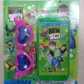 Ben 10 and Disney Musical Note Mobile Phone with Goggles Set for Kids. 