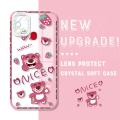 AMORVOR for Samsung Galaxy A21S Back Cover Cartoon Bear Crystal Case Camera Protection Transparent TPU Soft Phone Cases. 