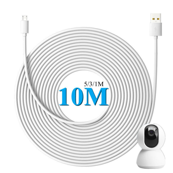 10M Micro USB Smart Monitoring Web Camera Remote Charger Microusb Power Cable Extension Wire 5/1/3m
