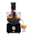 Anex Multi function Food Processor AG-3157 1100 Watt 2 speed setting with pulse 7 in 1 Black 2 Years Brand Warranty. 