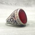 Vintage Natural Yemeni Aqeeq Stone Ring Stylish Pure Silver Stainless Steel Fashion ORIGINAL Stone Ring Ottoman Ring For Men Premium Quality. 