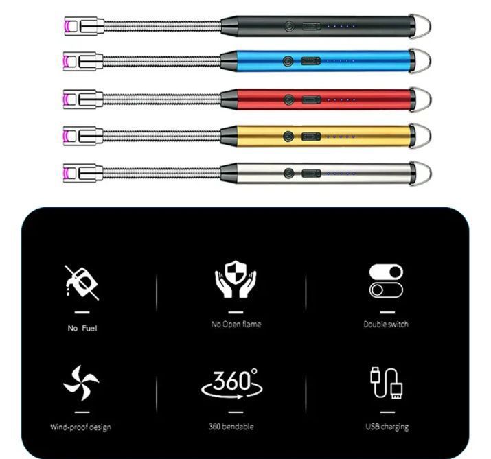 Candle%20Lighter,%20Upgraded%20USB%20Electric%20Lighter,%20Rechargeable%20Arc%20Lighter%20with%20LED%20Display,%20360%C2%B0%20Flexible%20Neck%20Flameless%20Grill%20Long%20Lighters%20for%20Candle%20Aromatherapy%20Camping%20BBQ%20Gas%20Stoves%20-%20Image%205