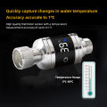YIERYI LED Digital Water Thermometer, 5℃~85℃ Shower Thermometer, Real-Time Water Flow Temperature Monitor, Baby Bath Water Thermometer LED Digital Display. 