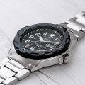 Original Casio - MRW-200HD-1BVDF - Stainless Steel Watch for Men - Black & Silver. 