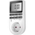 2 x NOVKIT Digital Security Timer Plug Socket Programmable Switch Timer with 10 ON-Off Programs and Random Mode for Home and Indoor (230V, 13A, 2900W). 