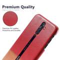 lthmy for Oppo Reno2 Z Back Case Ultra Slim Fit Contrast Color Hard PC Leather Cover. 
