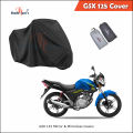 Suzuki GSX 125 Cover - Suzuki Bike Covers for GSX 125F bike - Dust proof Parking Cover Dirt proof Bike Top Cover Sun Resistant - Made from waterproof bike cover fabric to save the bike - suzuki gsx 125 bike accessories. 