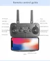 E99 Pro Foldable Camera Drone with WiFi FPV - 4K HD Aerial Photography RC Quadcopter - Altitude Hold & Headless Mode (Black). 