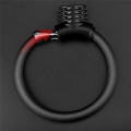 Bicycle Thick Alloy Steel Cable Lock Bicycle Ring Lock Anti-Theft Lock Portable Mini Security Lock Racket Locks Easy Install. 