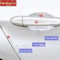 Hardingsun [Toyota] 12Pcs Universal Car Door Protector Sticker, Handle Anti-Scratch Durable Sticker, Silicone Protective Film For RUSH/WIGO/INNOVA/Calya/Dyna/Yaris/Sienta/Fortuner. 