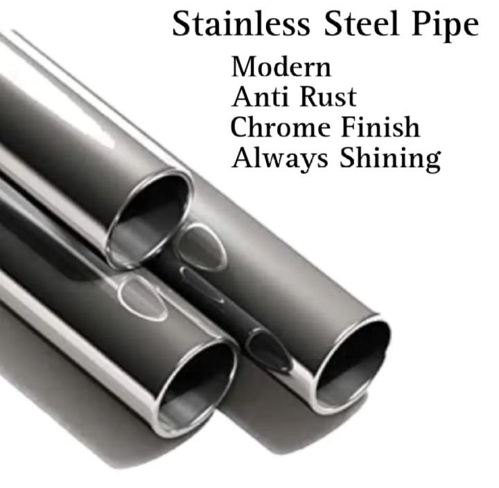 Curtain Rod/Pipe With 2 Adjustable Brackets Stainless Steel High Quality