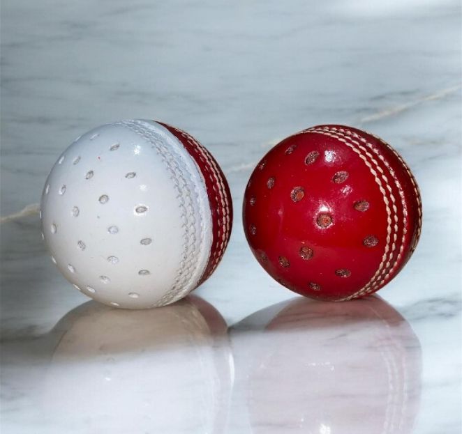 Leather Swinging Cricket Ball – Perfect for Swing Bowling Practice | swinging ball half leather and hole side ball | swing practice ball