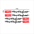 Racing Development TRD Sticker for Car (Black & Red). 