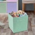 Fabric Cube Storage Bins, Durable Fun Colored Storage Bins with Handles, Collapsible Baskets for Home, Kids Room, Closet and Toy Organization. 