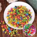 300Pcs Colorful Pebble Stones DIY Projects, Aquarium, Garden, Plants, Room Decoration, Art & Craft for Kids 9 Colors Size about 8mm. 