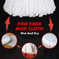 FREE SHIPPING Easy Mob 360 With Steel Spinner and Extra Refill Mop Mop 360 Degree Microfiber Spin Mob Home Clean Tools Steel Spin Bucket Mops and Mop Refill RANDOM COLOR. 