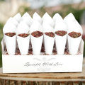 Confetti Cone Box Food Grade Paper Wedding Tray Confetti Cone Stand Box Tray. 