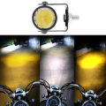 Universal 1 Pcs Mini Driving Light, Mini LED Driving Fog Lights, Enhanced Visibility Motorcycle Auxiliary Spot Lights High Low Beam White Yellow 1.3'' Headlights Universal Fitment With Heat Sink Plate. 