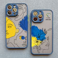 Solitary waves Ukraine Map Flag Love Heart Pattern Phone Case For iphone 15 14 11 12 13 Pro Max Mini X XS XR 7 8 Plus SE2 Blue Shockproof Cover. 