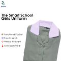 The Smart School A Line Frock for Girls | Comfortable Durable & Stylish School Uniform Dress | Perfect for All Day Wear School Activities & Events. 