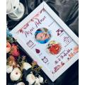 Baby birth Date frame for gift photoframe Birthday frame customized. 