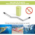 Folding Drinking Straws Keychain Foldable Final Premium Food-grade Portable Set. 