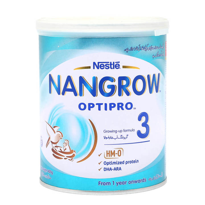Alfatah Mall - NESTLE NANGROW 3 MILK POWDER OPTIPRO TIN 400 GM-AFP-000113307