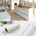 108 inch Wallpaper PVC Sheet For Kitchen Cabinet Door Wall Table Fridge - White. 